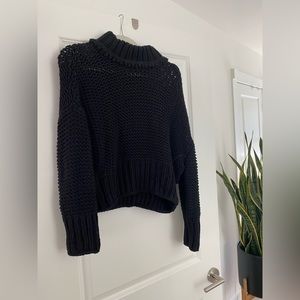 Free People Cropped Knit Sweater
